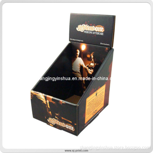Black Hard Corrugated Cardboard Desk Display Box